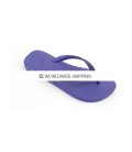 Purple & Purple Velvet Rhinestone Flip Flops