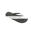 Black & AB Crystal Flip Flops