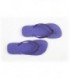 Purple & Purple Velvet Rhinestone Flip Flops