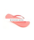 Rose Peach & Rose Peach Rhinestone Flip Flops