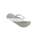 Silver & Lt Grey Opal Wedding Flip Flops