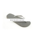 Silver & Lt Metallic Silver Wedding Flip Flops