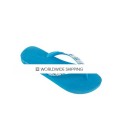 Turquoise & Triple Stripe (Aquamarine + AB) Wedding Flip Flops