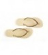 Beige & Lt Colorado Topaz Slim Wedding Flip Flops