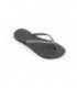 Black & Black Diamond Slim Wedding Flip Flops