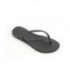 Black & Black Slim Crystal Wedding Flip Flops