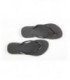 Black & Black Slim Crystal Wedding Flip Flops