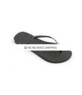 Black & Clear Slim Crystal Wedding Flip Flops