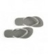 Silver & Clear Slim Wedding Flip Flops