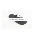 Black & Clear Crystal Flip Flops