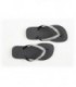 Black & Clear Crystal Flip Flops