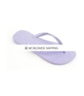 Violet & Provence Lavender Crystal Flip Flops