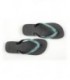 Black & Black AB Crystal Flip Flops