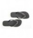 Black & Black Diamond Crystal Flip Flops