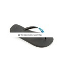 Black & Camo Blues Crystal Flip Flops