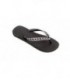 Black & Checker (AB + Black) Crystal Flip Flops