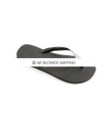 Black & Clear Crystal Flip Flops