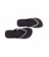 Black & Flowers (Black + Clear) Crystal Flip Flops