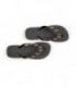 Black & Leopard Original Crystal Flip Flops