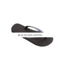 Black & Paradise Shine Crystal Flip Flops