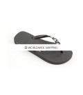 Black & Triangles (Black Diamond, Clear + Black) Rhinestone Flip Flops