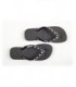 Black & Triangles (Black Diamond, Clear + Black) Rhinestone Flip Flops