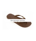 Brown & Leopard Original Rhinestone Flip Flops