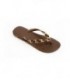 Brown & Leopard Original Rhinestone Flip Flops