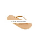 Champagne & Lt Peach Rhinestone Flip Flops