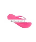 Hot Pink & Checker (AB + Hot Pink) Rhinestone Flip Flops