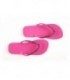 Hot Pink & Hot Pink Rhinestone Flip Flops