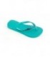 Lake Green & Blue Zircon Rhinestone Flip Flops