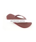 Merlot & Antique Pink Rhinestone Flip Flops