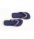 Navy & American Flag Rhinestone Flip Flops